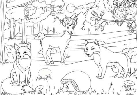 100피스 직소퍼즐 숲속의 동물들 색칠 큰조각 유로그래픽스 -단종-