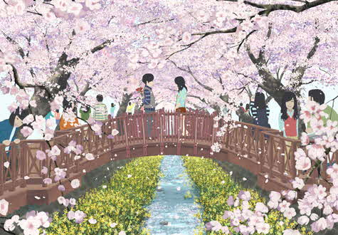 1000피스 직소퍼즐 거제 여좌천 챔버아트