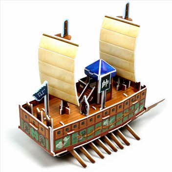 3D입체퍼즐 판옥선 배 우드락모형 크래커플러스