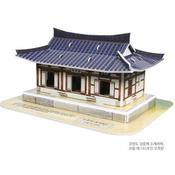3D입체퍼즐 오죽헌 건축물 우드락모형 크래커플러스