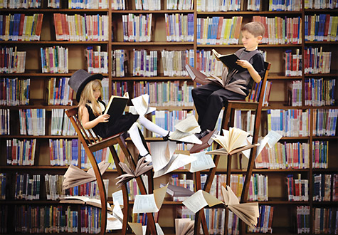 500피스 직소퍼즐 독서에 몰두한 두 어린이 퍼즐코리아 PK500-3519