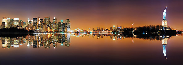 600피스 직소퍼즐 자유의 여신상과 뉴욕의 스카이 라인 파노라마 퍼즐코리아