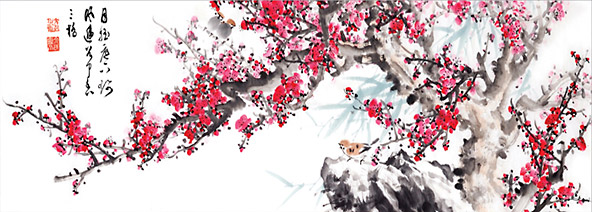 600피스 직소퍼즐 매화도 파노라마 퍼즐코리아