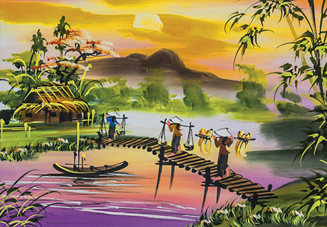 1000피스 직소퍼즐 베트남의 한적한 시골 퍼즐코리아 PK1000-3131