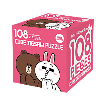 108피스 직소퍼즐 라인프렌즈 브라운과 코니 미니조각 예림당