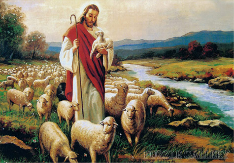 108피스 직소퍼즐 예수와 양 미니조각 퍼즐라이프