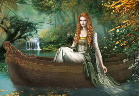 1000피스 직소퍼즐 크리스 오르테가 보트위의 여인 헤야 HE29776 -단종-