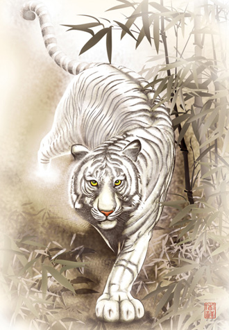 2014피스 직소퍼즐 백호도 미니조각 퍼즐라이프 PL2014-6