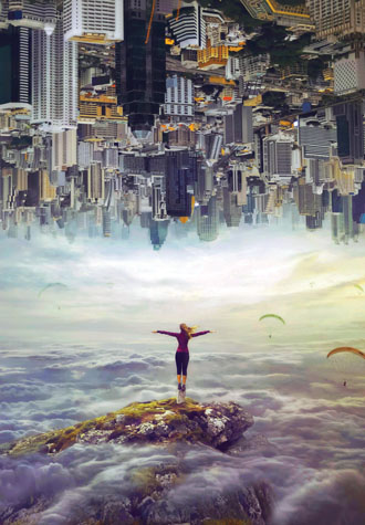 1000피스 직소퍼즐 하늘 위 바위에 서 있는 여인 퍼즐코리아 PK1000-3161