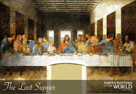 108피스 직소퍼즐 레오나르도 다빈치 최후의 만찬 미니조각 학산문화사*