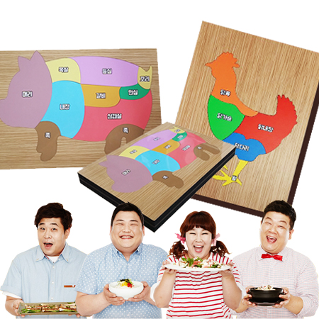 아크릴 퍼즐 주문제작 자석기능 목재+아크릴