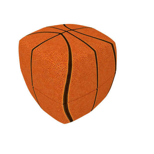 매직큐브 VERDES 농구공 아트큐브 2x2 곡선형 입체큐브