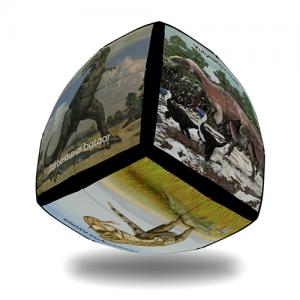 매직큐브 VERDES 공룡 아트큐브 2x2 곡선형 입체큐브