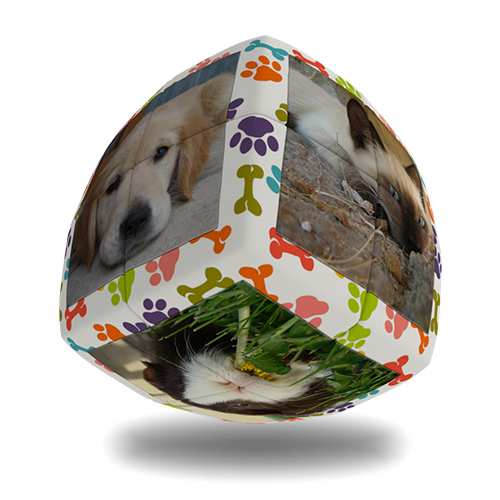 매직큐브 VERDES 강아지 아트큐브 2x2 곡선형 입체큐브