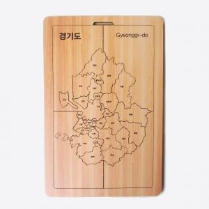 목재 경기도 지도 판퍼즐 교육용