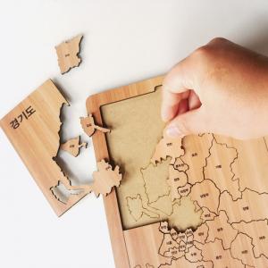 목재 경기도 지도 판퍼즐 교육용