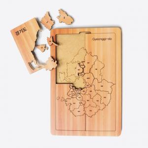 목재 경기도 지도 판퍼즐 교육용