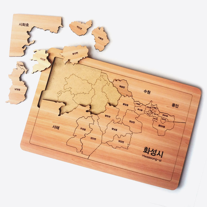 목재 지도 퍼즐제작, 주문제작 PWMS