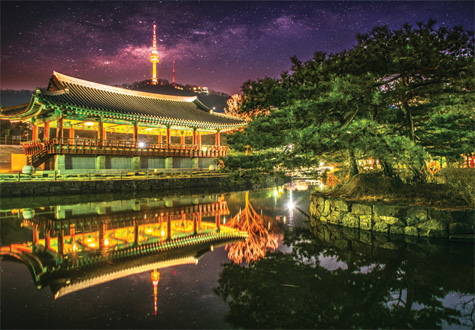 1000피스 직소퍼즐 남산골 한옥마을의 야경 퍼즐코리아 PK1000-3175