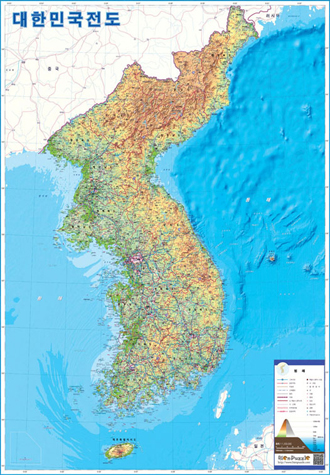 500피스 직소퍼즐 대한민국전도 비엔 BN805-45