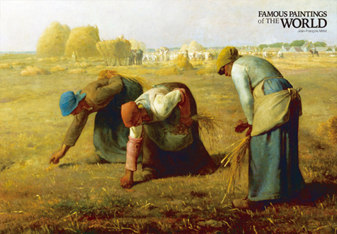 108피스 직소퍼즐 밀레 이삭줍는 여인들 미니조각 학산문화사 HS956715*