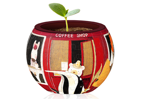 3D 플라스틱 입체퍼즐 화분 천천히 핀투 PT80-K1002 -단종-