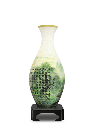 3D 플라스틱 입체퍼즐 화병 나무와 난 핀투 PT160-S1005