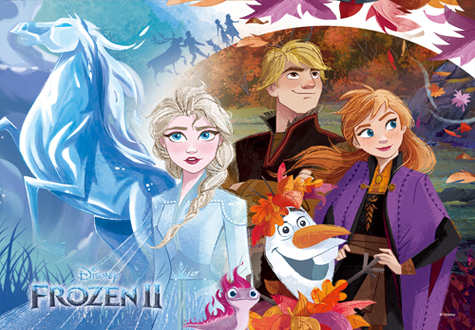 200피스 직소퍼즐 디즈니 겨울왕국2 빛나는 이야기 손잡이케이스 TPD200-008k