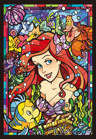 500피스 직소퍼즐 디즈니 글라스아트 아리엘 토이앤퍼즐 TPD05-025