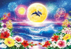 500피스 직소퍼즐 돌고래 문라이트 야광 에포크 EP07-722