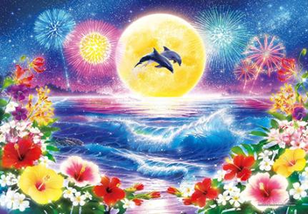 500피스 직소퍼즐 돌고래 문라이트 야광 에포크 EP07-722