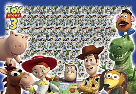 300피스 직소퍼즐 토이스토리 우디와 버즈 매직아이 텐요 -단종-