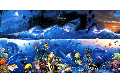 1000피스 직소퍼즐 비욘 더 리프 야광 비버리 BE81-924 -단종-