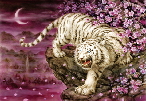 1000피스 직소퍼즐 달빛 앵화백호 퍼즐사랑 PS1003