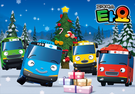 100피스 직소퍼즐 꼬마버스 타요 크리스마스 이브 큰조각 HS783204*