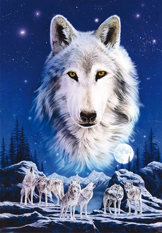 1500피스 직소퍼즐 문라이트 늑대 라벤스브루거 RA16250