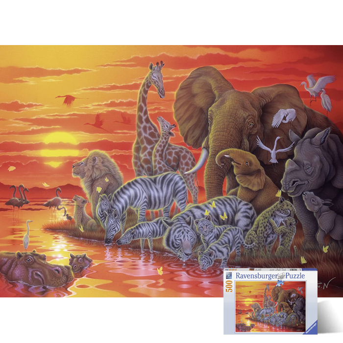 500피스 직소퍼즐 평화로운 사바나 라벤스브루거 RA14288