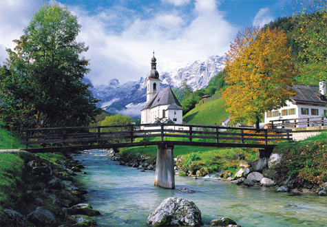 500피스 직소퍼즐 람사우교회의 봄 챔버아트 CA5152