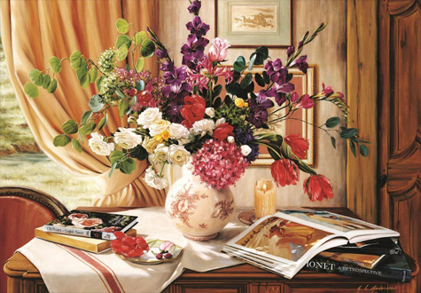 1000피스 직소퍼즐 촛불과 화병 아트퍼즐 ART4222