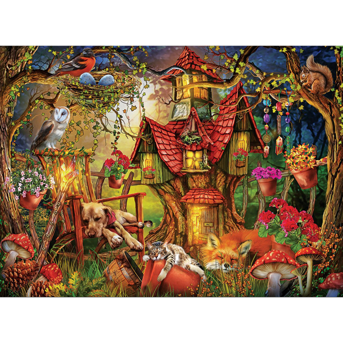 1000피스 직소퍼즐 신기한 숲속 하우스 아트퍼즐 ART5177