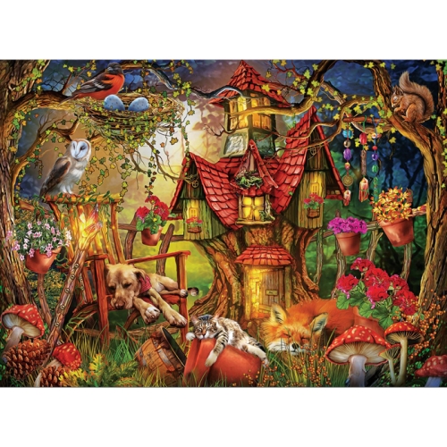 1000피스 직소퍼즐 신기한 숲속 하우스 아트퍼즐 ART5177