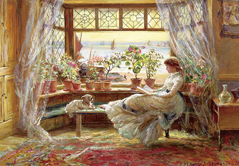 1000피스 직소퍼즐 독서하는 여인 썬앤트리 HP1028