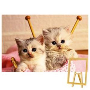 150피스 플라스틱 직소퍼즐 고양이 자매 + 이젤 초미니조각 핀투 -단종-