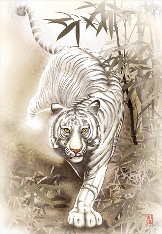 2000피스 직소퍼즐 백호도 퍼즐라이프 PL2115