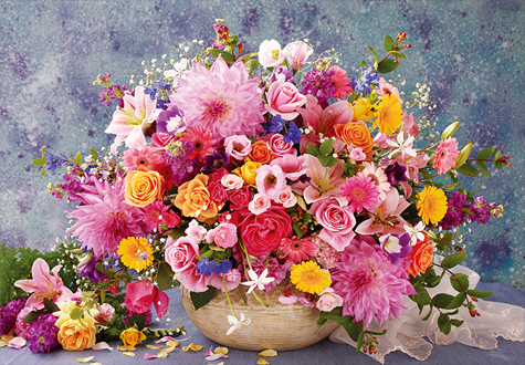 2000피스 직소퍼즐 핑크빛 꽃다발 퍼즐라이프 PL2103