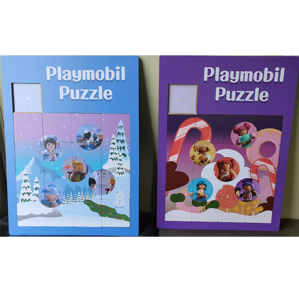 A3사이즈 기업 행사용 목재 아크릴 슬라이딩 퍼즐제작