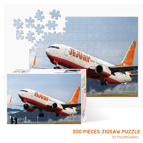 기업 홍보판촉 직소퍼즐제작 제주항공 300피스 대량퍼즐제작