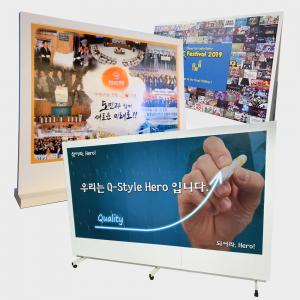 이벤트 행사용 대형자석퍼즐제작 포토월 철골다리 삼각거치 전국배송설치