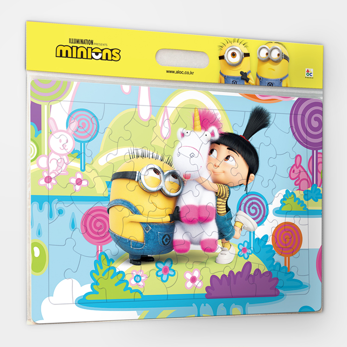 80피스 판퍼즐 미니언즈 아그네스 유니콘 인형 알록 AL80-110