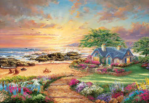 1000피스 직소퍼즐 해변 오두막집 퍼즐라이프 PL1420